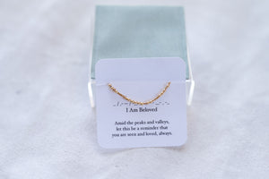 "I am Beloved" Morse Code Beaded Bracelet